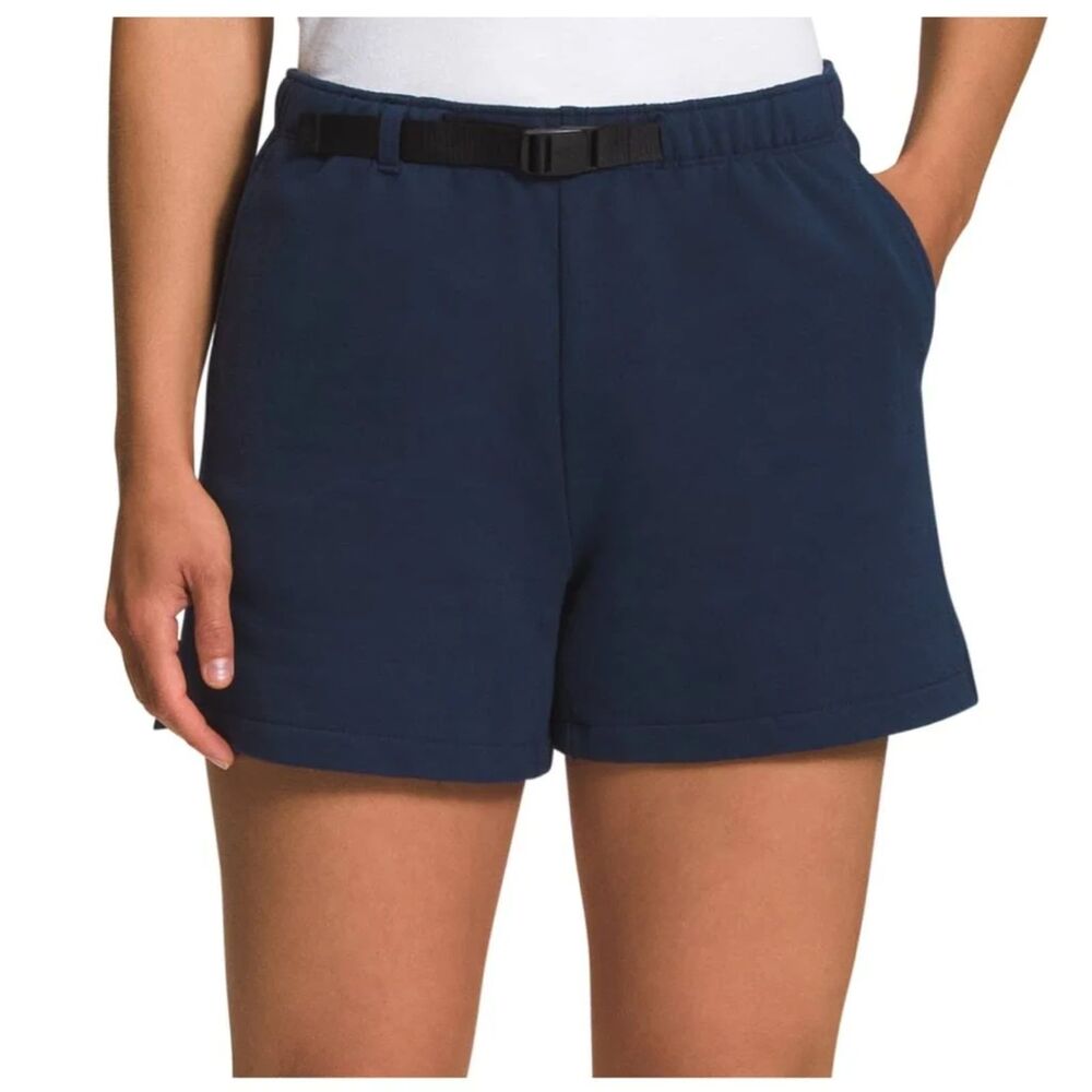The North Face Women’s Heritage Patch 4” Shorts NWT Size S Navy Blue